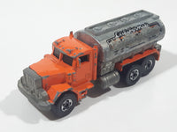 1981 Hot Wheels Peterbilt Tanker Truck California Construction Company Die Cast Toy Car Vehicle