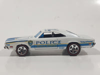 2011 Hot Wheels HW Main Street '69 Dodge Charger Ocala Police 742 Pearl White Die Cast Toy Muscle Car Vehicle