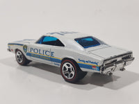 2011 Hot Wheels HW Main Street '69 Dodge Charger Ocala Police 742 Pearl White Die Cast Toy Muscle Car Vehicle