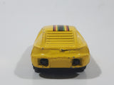 Vintage Gingell (Rhino) Porsche 928 Cobra Snake Yellow Die Cast Toy Car Vehicle