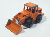 Vintage Majorette No. 211 & 263 Tracto Bull Dozer Front End Loader Orange 1/87 Scale Die Cast Toy Construction Equipment Vehicle