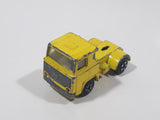 Vintage PlayArt Semi Tractor Truck Yellow Die Cast Toy Car Vehicle Made in Hong Kong