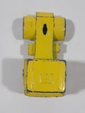 Vintage PlayArt Semi Tractor Truck Yellow Die Cast Toy Car Vehicle Made in Hong Kong