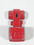 Vintage PlayArt Semi Tractor Truck Red Die Cast Toy Car Vehicle Made in Hong Kong