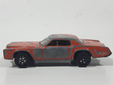 Vintage 1970s PlayArt Cadillac Eldorado Orange Die Cast Toy Car Vehicle Made in Hong Kong