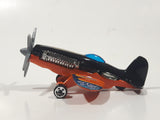 2010 Hot Wheels HW Racing Mad Propz Black Die Cast Toy Airplane