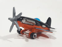 2010 Hot Wheels HW Racing Mad Propz Black Die Cast Toy Airplane