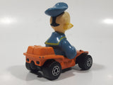 Vintage 1979 Walt Disney Productions Lesney Matchbox Orange Donald Duck Cartoon Character Series No. 2 Blue Die Cast Toy Sailor Themed Car Vehicle