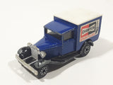 Vintage 1982 Matchbox SuperFast Model A Ford Champion Spark Plugs Blue Die Cast Toy Classic Antique Car Delivery Vehicle
