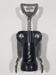 Black Plastic and Metal Corkscrew Wine Bottle Opener 3 1/2" Long Fridge Magnet