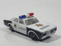 Unknown Brand Dodge Monaco Sheriff  Police Cop White Black Die Cast Toy Car Emergency Rescue Vehicle