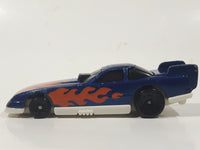 1996 Hot Wheels Flames Series Funny Car 1/5 Blue Die Cast Toy Race Car Vehicle McDonald's Happy Meal