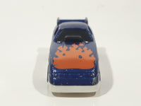 1996 Hot Wheels Flames Series Funny Car 1/5 Blue Die Cast Toy Race Car Vehicle McDonald's Happy Meal