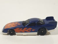 1996 Hot Wheels Flames Series Funny Car 1/5 Blue Die Cast Toy Race Car Vehicle McDonald's Happy Meal