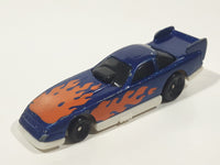 1996 Hot Wheels Flames Series Funny Car 1/5 Blue Die Cast Toy Race Car Vehicle McDonald's Happy Meal