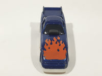 1996 Hot Wheels Flames Series Funny Car 1/5 Blue Die Cast Toy Race Car Vehicle McDonald's Happy Meal