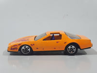 1992 Hot Wheels Pontiac Firebird T-Top Orange Plastic Body Die Cast Toy Car Vehicle