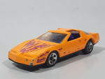 1992 Hot Wheels Pontiac Firebird T-Top Orange Plastic Body Die Cast Toy Car Vehicle