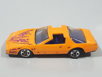 1992 Hot Wheels Pontiac Firebird T-Top Orange Plastic Body Die Cast Toy Car Vehicle