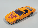 1992 Hot Wheels Pontiac Firebird T-Top Orange Plastic Body Die Cast Toy Car Vehicle