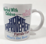 Dicksons, Inc. If you're Married With Children and have a Full House you'll have a real Home Improvement if you strengthen your Family Ties with Jesus, Who's The Boss 1990s Television Shows 3 3/4" Tall Ceramic Coffee Mug Cup