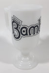 Vintage Bambinos White Milk Glass 5 1/2" Tall Pedestal Cup