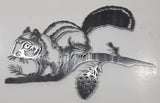 Squirrel on Branch Laser Cut Steel 6 1/2" x 10" Metal Wall Plaque