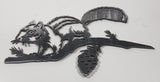 Squirrel on Branch Laser Cut Steel 6 1/2" x 10" Metal Wall Plaque