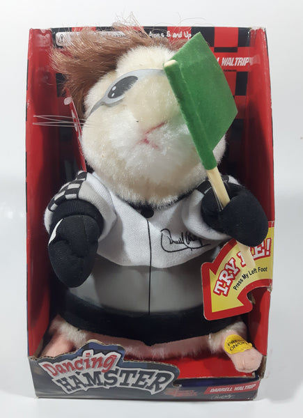 2004 Gemmy Dancing Hamster Singing Moving Robotic NASCAR Driver Darrell Waltrip 6" Tall New in Box