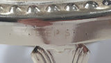 Vintage Silver Plated Dome Roll Top 4 3/4" Diameter Caviar Butter Serving Dish Made in England