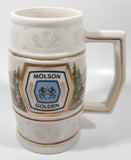 1988 The Franklin Mint Official Presentation Tankards Of The World's Great Breweries Molson Golden 6 3/4" Tall Ceramic Embossed Beer Stein Mug