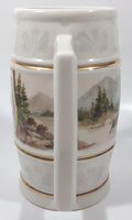 1988 The Franklin Mint Official Presentation Tankards Of The World's Great Breweries Molson Golden 6 3/4" Tall Ceramic Embossed Beer Stein Mug