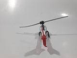 Vintage Majorette Gazelle Rescue Helicopter White Die Cast Toy Aircraft Vehicle Missing Parts