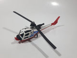 Vintage Majorette Gazelle Rescue Helicopter White Die Cast Toy Aircraft Vehicle Missing Parts
