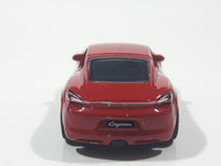 2016 Matchbox MBX Adventure City Porsche Cayman Red Die Cast Toy Car Vehicle