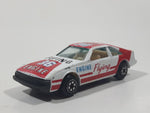 Vintage Yatming No. 1036 Toyota Celica Flying Engine #36 White Red Die Cast Toy Race Car Vehicle