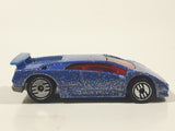 1992 Hot Wheels Lamborghini Diablo Blue with Red Glitter Die Cast Toy Exotic Sports Car Vehicle