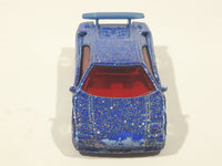 1992 Hot Wheels Lamborghini Diablo Blue with Red Glitter Die Cast Toy Exotic Sports Car Vehicle