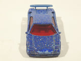 1992 Hot Wheels Lamborghini Diablo Blue with Red Glitter Die Cast Toy Exotic Sports Car Vehicle