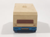 Vintage Majorette No. 325 Caravane Camper Traiper Blue and White 1/70 Scale Die Cast Toy Car Vehicle with Opening Door