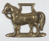 Antique Horse Shaped Horse Brass 2 3/4" x 3 1/2"