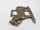 Antique Horse Shaped Horse Brass 2 3/4" x 3 1/2"