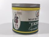 Vintage Macdonald's Export Finest Virginia Cigarette Tobacco 8 oz Metal Tin Can No Lid