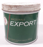 Vintage Macdonald's Export Finest Virginia Cigarette Tobacco Tin Metal Can