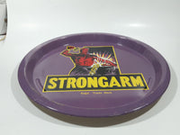 Vintage Strongarm Beer Purple 13" Diameter Metal Pub Beverage Serving Tray