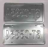 Matching Set of 2000 Montana Big Sky Light Blue and White with Blue Letters Vehicle License Plate with 2003 Tags 6T C5354