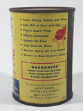 Rare Version Vintage Casite Improved Tune-Up Now with Spark Plug and Carburetor Cleaner 15 Fluid Ounces Yellow Metal Container FULL