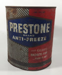 Vintage Eveready Prestone Brand Anti-Freeze Coolant Red Blue 1 Imperial Gallon Can - EMPTY