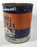 Extremely Rare Vintage Woodward's Permanent Anti-Freeze "Fill Once Lasts All Winter" Ethylene Glycol One Imperial Gallon Can - EMPTY