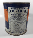 Extremely Rare Vintage Woodward's Permanent Anti-Freeze "Fill Once Lasts All Winter" Ethylene Glycol One Imperial Gallon Can - EMPTY